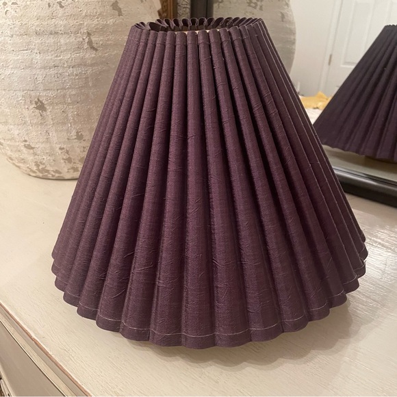 Fluted Rare Mid Century Purple LampShade
